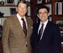 Tom Ogden with Ronald Reagan