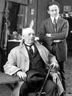 Harry Kellar with Harry Houdini